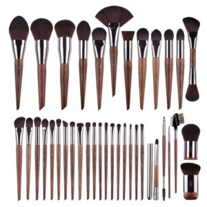 Customized Wholesale Skilled 37-Piece Artificial Hair Make-up Brush Set with Personal Label